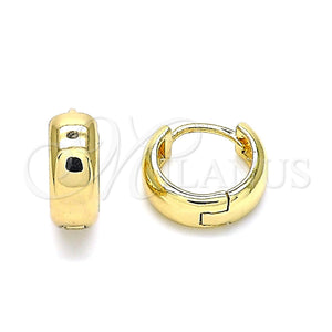 Gold Filled Hoop Earrings — Huggie Hoop Polished 02. — main product view — SKU 143383 | Oro Laminado aretes de aro — Huggie Hoop pulido 02. — SKU 143383