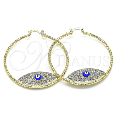 Gold Filled Gold-Filled Evil Eye Hoop Earrings 02.380.0074.50 for wholesale, main product view