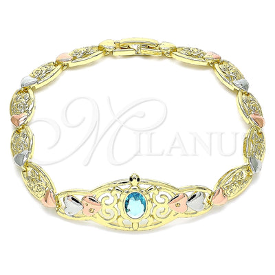 Dorado Oro Laminado Pulsera, vista principal del producto por Mayoreo, vista principal del producto