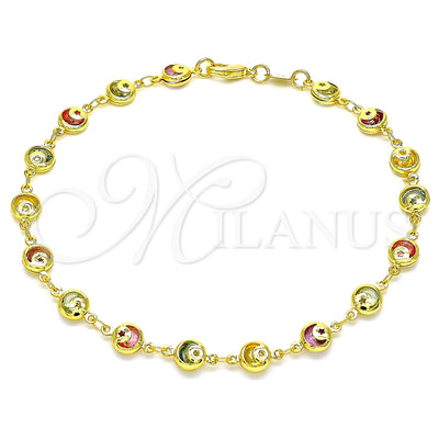Gold-Filled Moon and Star Anklet 03.386.0001.10 — main product image — SKU 143457 | Tobillera de Oro Laminado 03.386.0001.10 — imagen principal del producto — SKU 143457
