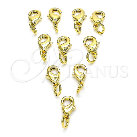 Oro Laminado Lobster Clasp, Gold Filled Style Polished, Golden Finish, 08.63.0011.10