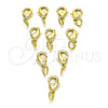 Oro Laminado Lobster Clasp, Gold Filled Style Polished, Golden Finish, 08.63.0011.10