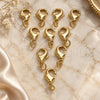 Oro Laminado Lobster Clasp, Gold Filled Style Polished, Golden Finish, 08.63.0012.10