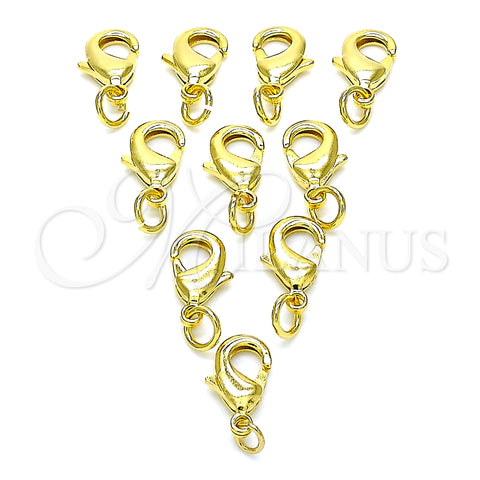 Oro Laminado Lobster Clasp, Gold Filled Style Polished, Golden Finish, 08.63.0012.10