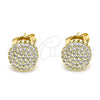 Gold Filled Ring — Stud Earring with White Micro Pave Polished 02. — alternate product view — SKU 143584 | Oro Laminado anillo — Stud Earring with blanco Micro Pave pulido 02. — SKU 143584