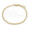 Oro Laminado Basic Anklet, Gold Filled Style Mariner Design, Polished, Golden Finish, 04.213.0213.10 (03 MM Thickness, 10 Inches Length)