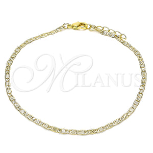 Gold Filled Anklet — Basic Anklet Mariner Design Polished 04. 03 MM — main product view — SKU 143615 | Oro Laminado tobillera — básico Anklet Mariner diseño pulido 04. 03 MM — SKU 143615