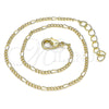 Oro Laminado Basic Anklet, Gold Filled Style Polished, Golden Finish, 04.213.0218.10 (02 MM Thickness, 10 Inches Length)