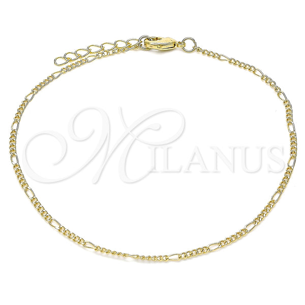 Gold Filled Anklet — Basic Anklet Polished 04. 02 MM Thickness 10 — main product view — SKU 143619 | Oro Laminado tobillera — básico Anklet pulido 04. 02 MM Thickness 10 — SKU 143619