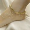 Oro Laminado Basic Anklet, Gold Filled Style Polished, Golden Finish, 04.213.0230.10 (07 MM Thickness, 10 Inches Length)