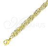 Oro Laminado Basic Anklet, Gold Filled Style Polished, Golden Finish, 04.213.0231.10 (06 MM Thickness, 10 Inches Length)