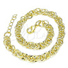 Oro Laminado Basic Anklet, Gold Filled Style Polished, Golden Finish, 04.213.0231.10 (06 MM Thickness, 10 Inches Length)