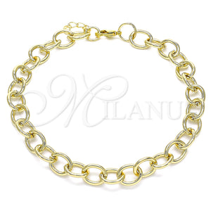 Gold Filled Anklet — Basic Anklet Paperclip Design Polished 04. 07 MM — main product view — SKU 143627 | Oro Laminado tobillera — básico Anklet Paperclip diseño pulido 04. 07 MM — SKU 143627