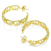 Gold Filled Ring — Stud Earring Puff Mariner Design Polished 02. — alternate product view — SKU 143635 | Oro Laminado anillo — Stud Earring Puff Mariner diseño pulido 02. — SKU 143635