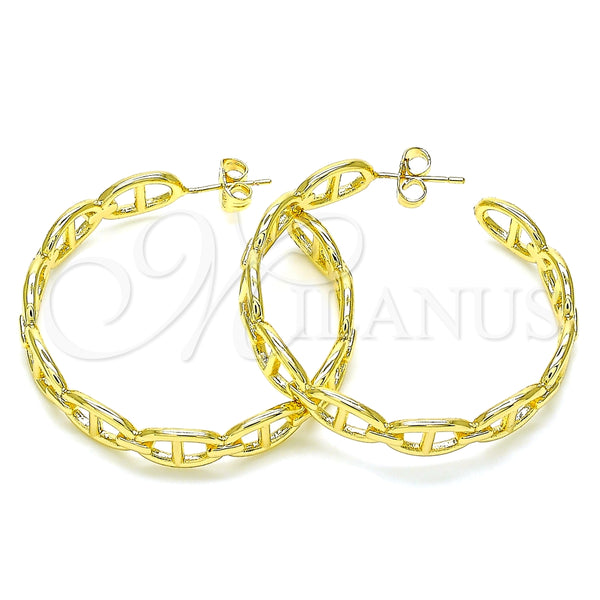 Gold-Filled Puff Mariner Earrings 02.163.0154.40 — main product image — SKU 143636 | Aretes de Oro Laminado 02.163.0154.40 — imagen principal del producto — SKU 143636