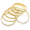 Oro Laminado Semanario Bangle, Gold Filled Style Polished, Golden Finish, 07.252.0073.05 (05 MM Thickness, Size 5 (2.50 Diameter))