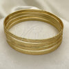 Oro Laminado Semanario Bangle, Gold Filled Style Polished, Golden Finish, 07.252.0074.05 (05 MM Thickness, Size 5 (2.50 Diameter))