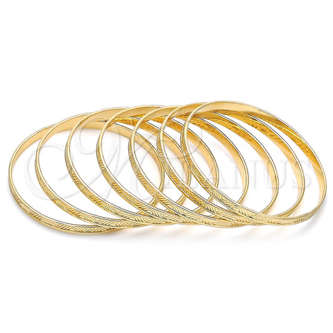 Oro Laminado Semanario Bangle, Gold Filled Style Polished, Golden Finish, 07.252.0074.05 (05 MM Thickness, Size 5 (2.50 Diameter))