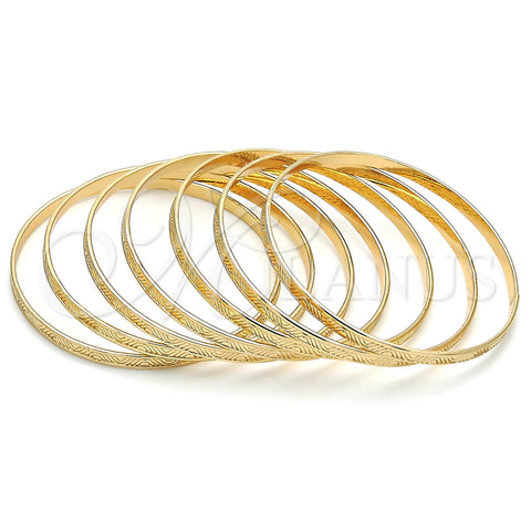 Oro Laminado Semanario Bangle, Gold Filled Style Polished, Golden Finish, 07.252.0074.06 (05 MM Thickness, Size 6 (2.75 Diameter))