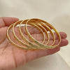 Oro Laminado Semanario Bangle, Gold Filled Style Polished, Golden Finish, 07.252.0075.05 (05 MM Thickness, Size 5 (2.50 Diameter))