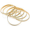 Oro Laminado Semanario Bangle, Gold Filled Style Polished, Golden Finish, 07.252.0075.05 (05 MM Thickness, Size 5 (2.50 Diameter))
