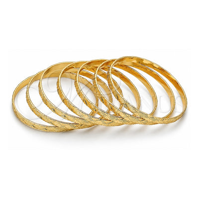 Oro Laminado Semanario Bangle, Gold Filled Style Polished, Golden Finish, 07.252.0075.05 (05 MM Thickness, Size 5 (2.50 Diameter))