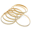Oro Laminado Semanario Bangle, Gold Filled Style Polished, Golden Finish, 07.252.0075.06 (05 MM Thickness, Size 6 (2.75 Diameter))