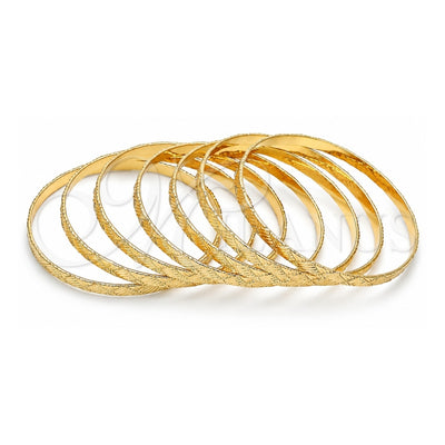 Oro Laminado Semanario Bangle, Gold Filled Style Polished, Golden Finish, 07.252.0075.06 (05 MM Thickness, Size 6 (2.75 Diameter))