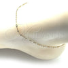 Oro Laminado Basic Anklet, Gold Filled Style Polished, Golden Finish, 04.213.0226.11 (02 MM Thickness, 11 Inches Length)