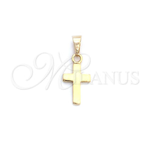 Gold Filled Pendant — Religious Pendant Cross Design Polished 05.09. — main product view — SKU 143711 | Oro Laminado dije — Religious Pendant cruz diseño pulido 05.09. — SKU 143711