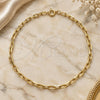 Oro Laminado Basic Bracelet, Gold Filled Style Paperclip Design, Polished, Golden Finish, 04.09.0193.07 (03 MM Thickness, 7 Inches Length)