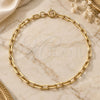 Oro Laminado Basic Bracelet, Gold Filled Style Paperclip Design, Polished, Golden Finish, 04.09.0194.07 (04 MM Thickness, 7 Inches Length)