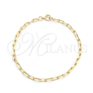 Gold Filled Bracelet — Basic Bracelet Paperclip Design Polished 04.09. 04 MM — main product view — SKU 143715 | Oro Laminado brazalete — básico Bracelet Paperclip diseño pulido 04.09. 04 MM — SKU 143715