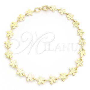 Gold Filled Bracelet — Fancy Bracelet Flower Design Polished 03.09. 04 MM — main product view — SKU 143717 | Oro Laminado brazalete — elegante Bracelet flor diseño pulido 03.09. 04 MM — SKU 143717
