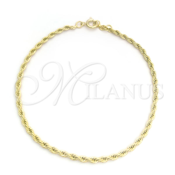 Gold Filled Bracelet — Fancy Bracelet Rope Design Polished 03.09. 03 MM — main product view — SKU 143757 | Oro Laminado brazalete — elegante Bracelet Rope diseño pulido 03.09. 03 MM — SKU 143757
