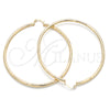 Oro Laminado Extra Large Hoop, Gold Filled Style Diamond Cutting Finish, Golden Finish, 02.213.0238.70