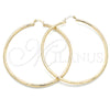 Oro Laminado Extra Large Hoop, Gold Filled Style Diamond Cutting Finish, Golden Finish, 02.213.0238.70