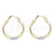 Oro Laminado Small Hoop, Gold Filled Style Diamond Cutting Finish, Tricolor, 02.213.0243.25