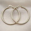 Oro Laminado Large Hoop, Gold Filled Style Diamond Cutting Finish, Golden Finish, 02.213.0245.1.50