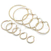 Oro Laminado Small Hoop, Gold Filled Style Diamond Cutting Finish, Tricolor, 02.213.0152.1.25