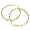 Oro Laminado Large Hoop, Gold Filled Style Diamond Cutting Finish, Golden Finish, 02.213.0252.50