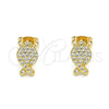 Gold Filled Ring — Stud Earring Fish Design with White Micro Pave — alternate product view — SKU 143973 | Oro Laminado anillo — Stud Earring Fish diseño with blanco Micro Pave — SKU 143973