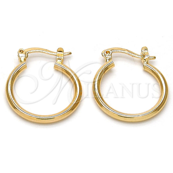 Gold Filled Hoop Earrings — Small Hoop Polished 02.58. — main product view — SKU 143980 | Oro Laminado aretes de aro — Small Hoop pulido 02.58. — SKU 143980