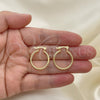 Oro Laminado Small Hoop, Gold Filled Style Polished, Golden Finish, 02.58.0020.20
