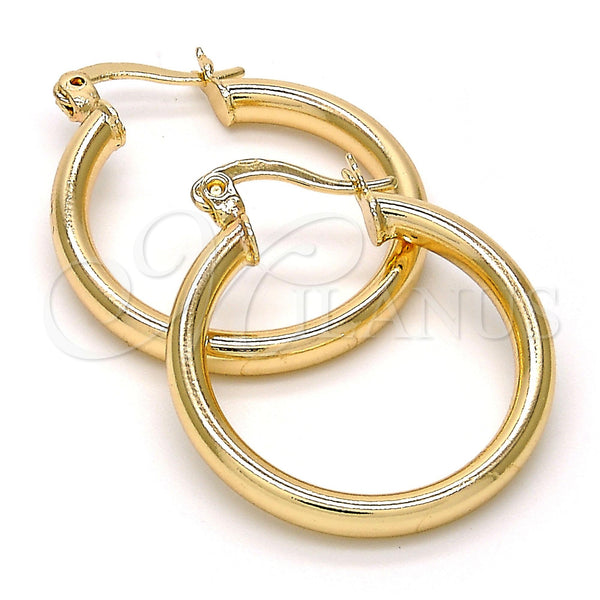 Gold Filled Hoop Earrings — Small Hoop Polished 02.58. — main product view — SKU 143987 | Oro Laminado aretes de aro — Small Hoop pulido 02.58. — SKU 143987