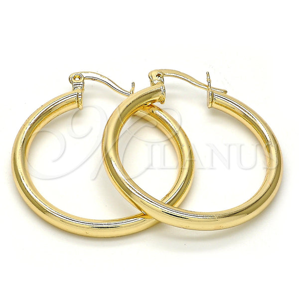 Gold Filled Hoop Earrings — Small Hoop Polished 02.58. — main product view — SKU 143988 | Oro Laminado aretes de aro — Small Hoop pulido 02.58. — SKU 143988