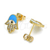 Gold Filled Ring — Stud Earring Hand of God and Judaica Design — alternate product view — SKU 143992 | Oro Laminado anillo — Stud Earring Hand of God and Judaica diseño — SKU 143992