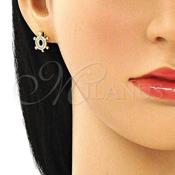 Gold Filled Ring — Earring and Pendant Adult Set Turtle Design with — alternate product view — SKU 144013 | Oro Laminado anillo — Earring and Pendant Adult Set Turtle diseño with — SKU 144013