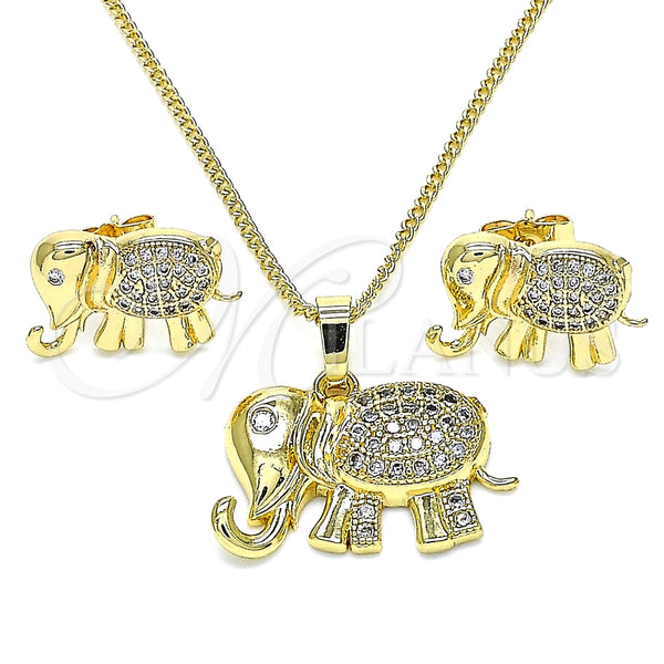 Gold Filled Ring — Earring and Pendant Adult Set Elephant Design with — alternate product view — SKU 144017 | Oro Laminado anillo — Earring and Pendant Adult Set Elephant diseño with — SKU 144017