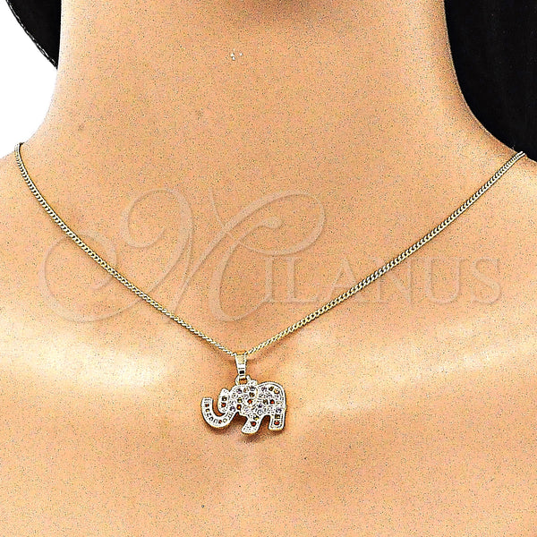Gold Filled Ring — Earring and Pendant Adult Set Elephant Design with — alternate product view — SKU 144022 | Oro Laminado anillo — Earring and Pendant Adult Set Elephant diseño with — SKU 144022